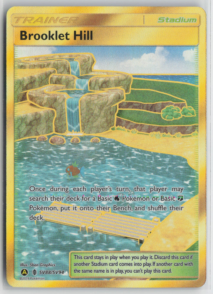 Brooklet Hill Shiny Holo Rare Hidden Fates: Shiny Vault SV88/SV94 NM0
