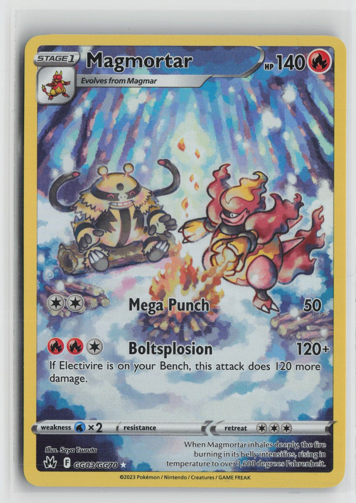 Magmortar GG03/GG70 Holo Crown Zenith Galarian Gallery Pokemon NM