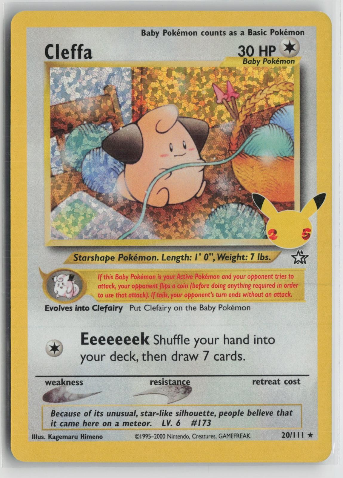 Cleffa 20/111 Classic Collection Celebrations: Classic Collection Pokemon NM