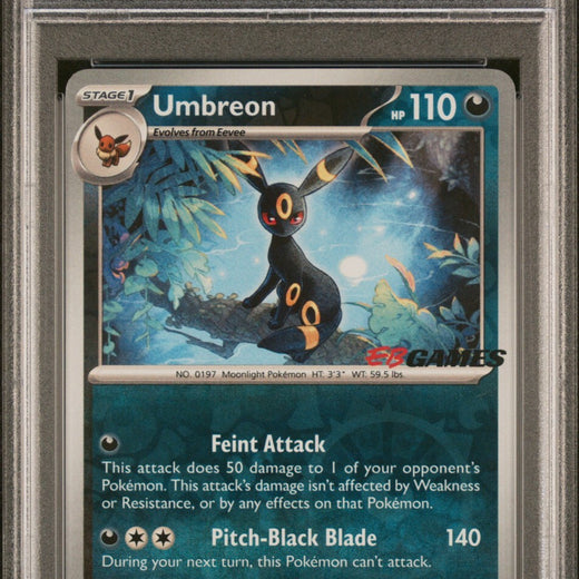 Umbreon EB Games 130 PSA 9 Exclusive Holo Promo EN 130 Pokemon Card 130 2023