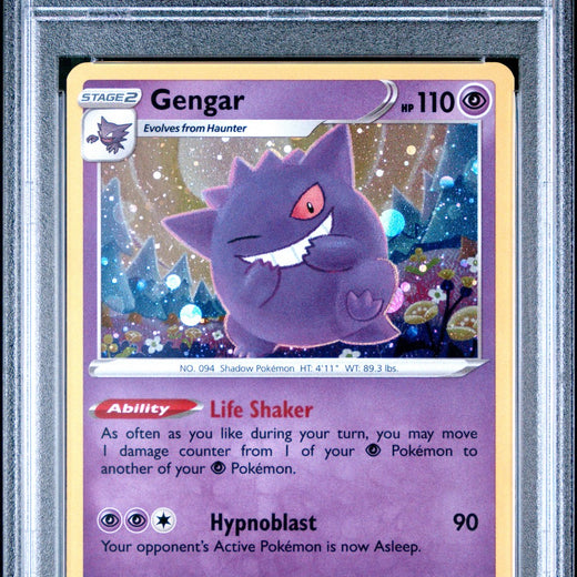 Gengar Holo 052/073 Champion's Path Special Pin Collection Pokemon PSA 90