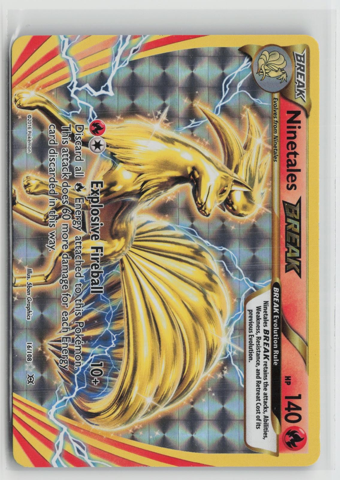 Ninetales BREAK 16/108 BREAK Rare Evolutions Pokemon NM