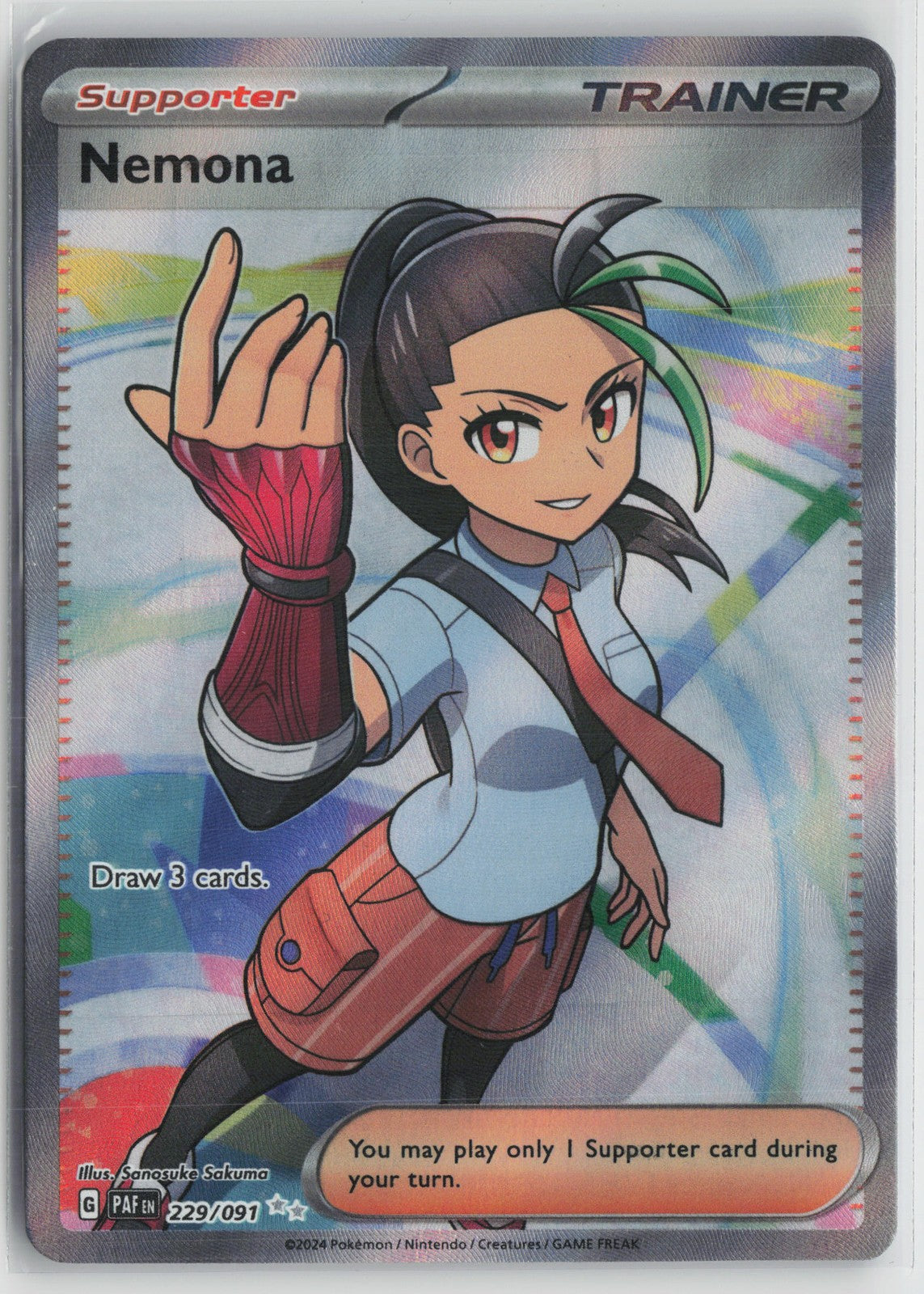 Nemona - Ultra Rare SV: Paldean Fates 229/091 NM
