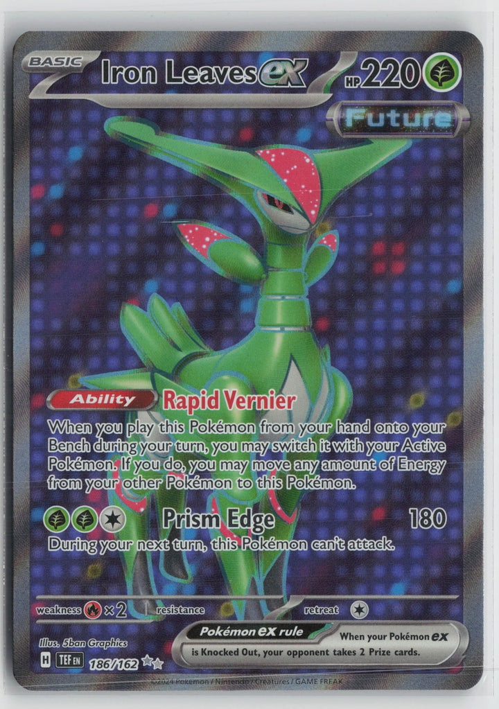 Iron Leaves ex 186/162 Ultra Rare Temporal Forces Pokemon NM0