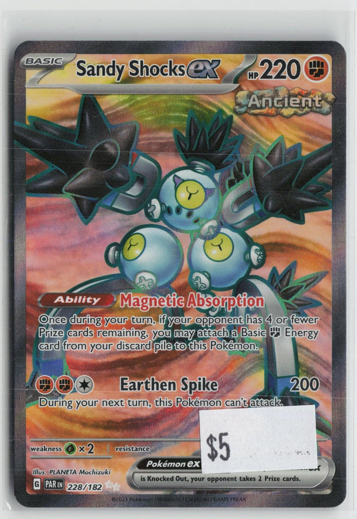 Sandy Shocks ex 228/182 Ultra Rare Paradox Rift Pokemon NM0