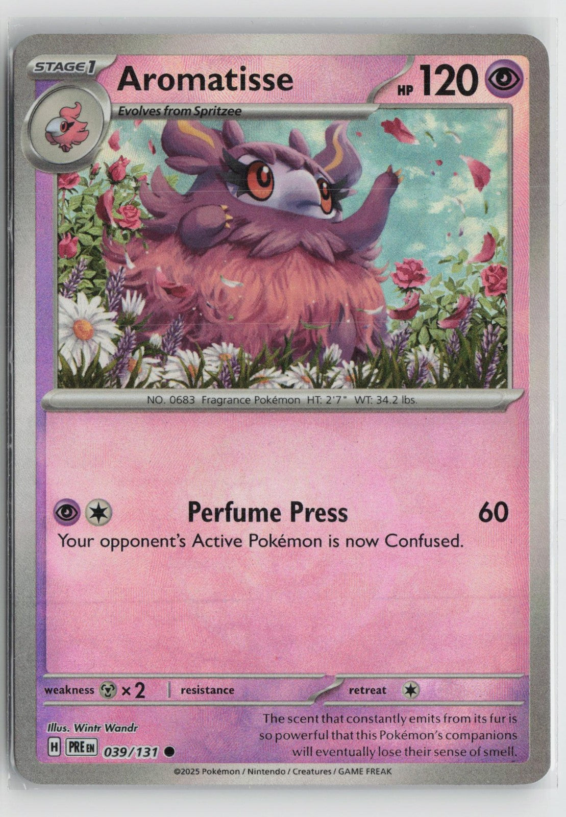 Poke Ball Aromatisse 039/131 Common SV: Prismatic Evolutions Pokemon NM