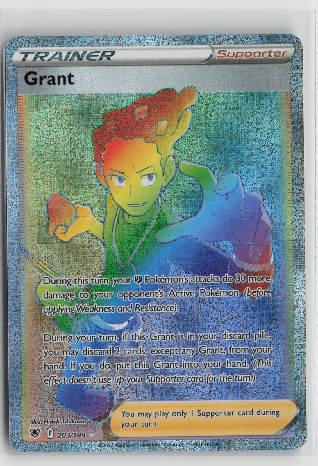 Grant 203/189 Rainbow Rare Astral Radiance Pokemon NM