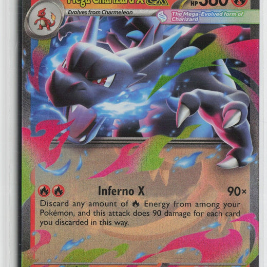 Mega Charizard X ex 013/094 Double Rare Phantasmal Flames Pokemon NM0