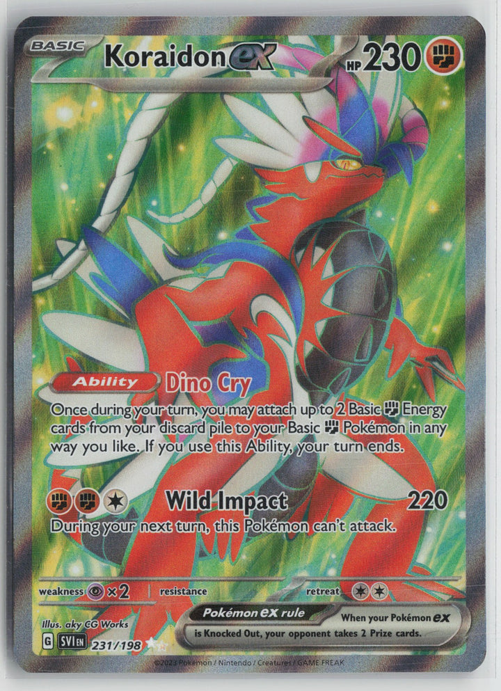 Koraidon ex - Ultra Rare SV01: Scarlet & Violet Base Set 231/198 NM0
