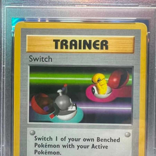 Switch 95/102 Shadowless Game Pokemon PSA 80