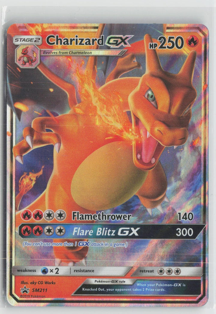 Charizard GX - SM211 Holo Promo Sun & Moon Promo Pokemon NM0