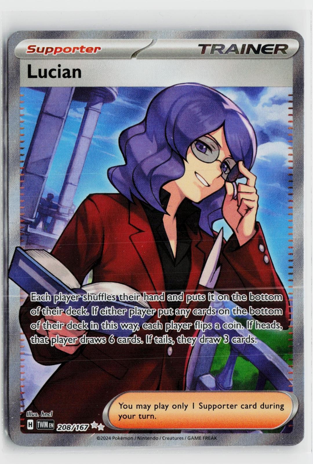 Lucian 208/167 Twilight Masquerade NM UR Holo Pokemon