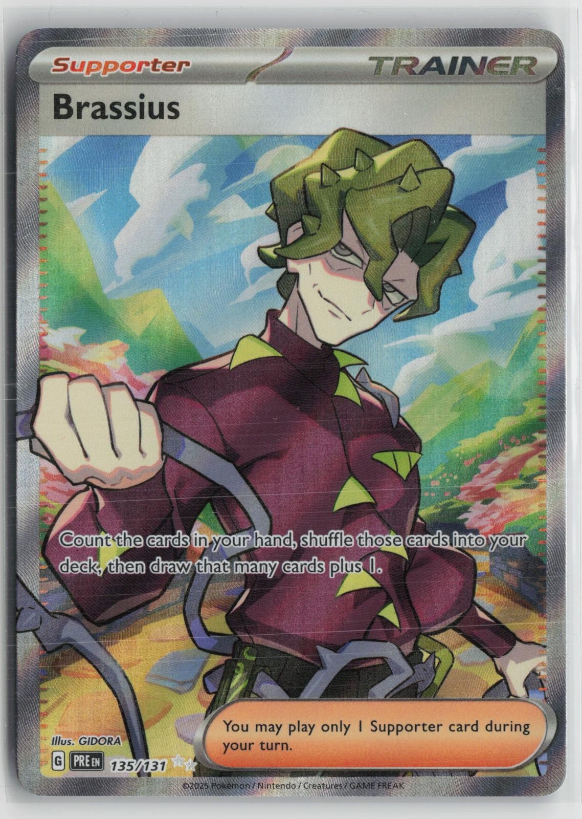 Brassius 135/131 Ultra Rare Prismatic Evolutions Pokemon NM
