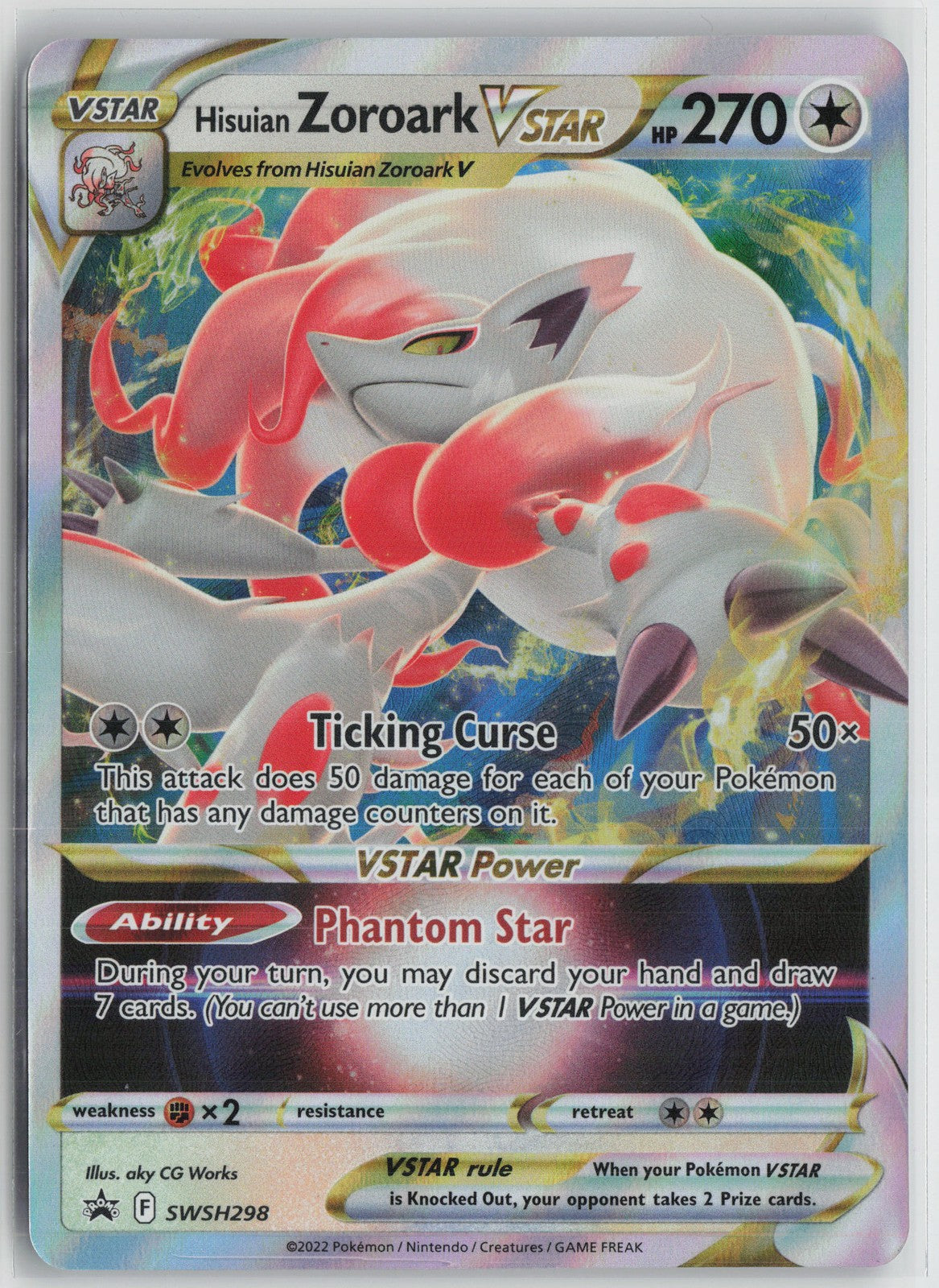 Hisuian Zoroark VSTAR Promo SWSH: Sword & Shield Promo Cards SWSH298 NM