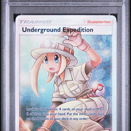 Underground Expedition Full Art 168/168 Graded PSA 9 S&M Celestial Storm 168