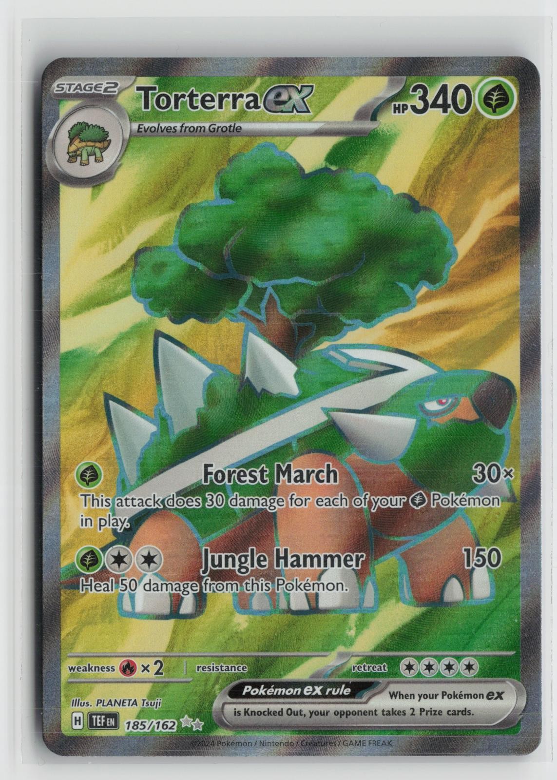 Torterra ex 185/162 Ultra Rare Temporal Forces Pokemon NM