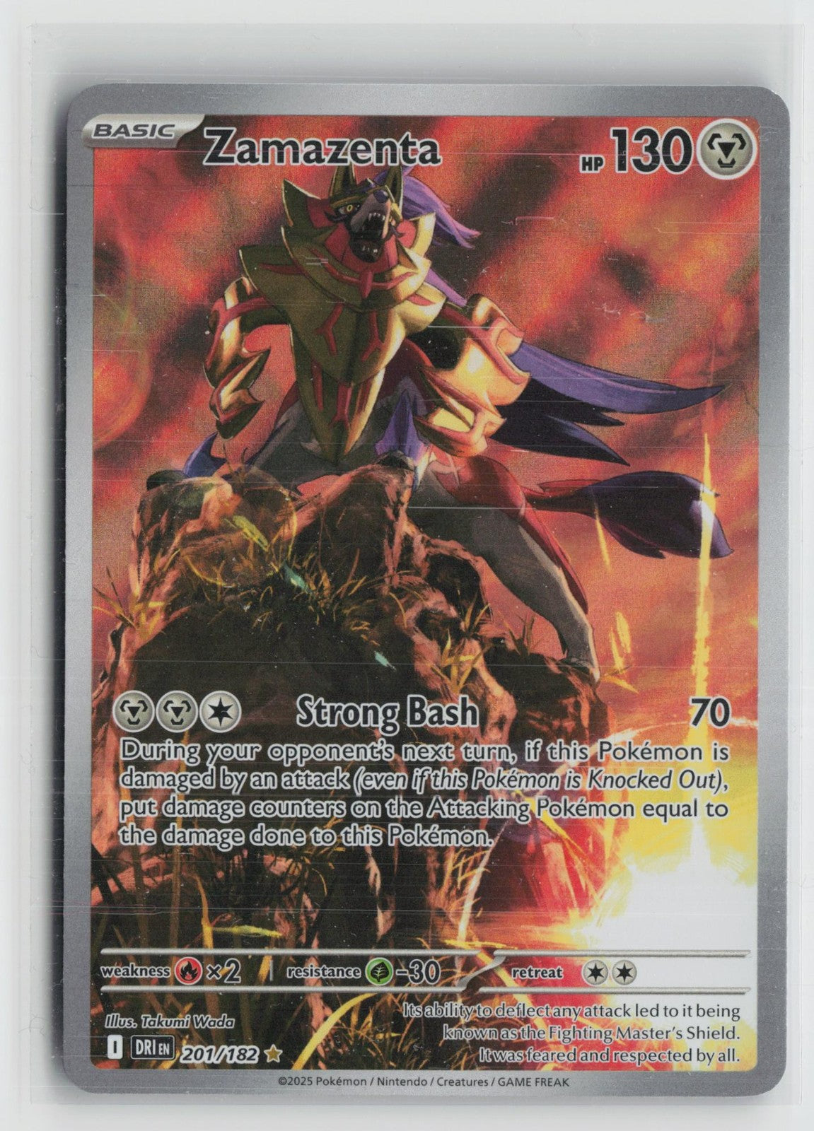 Zamazenta 201/182 Illustration Rare Destined Rivals Pokemon NM