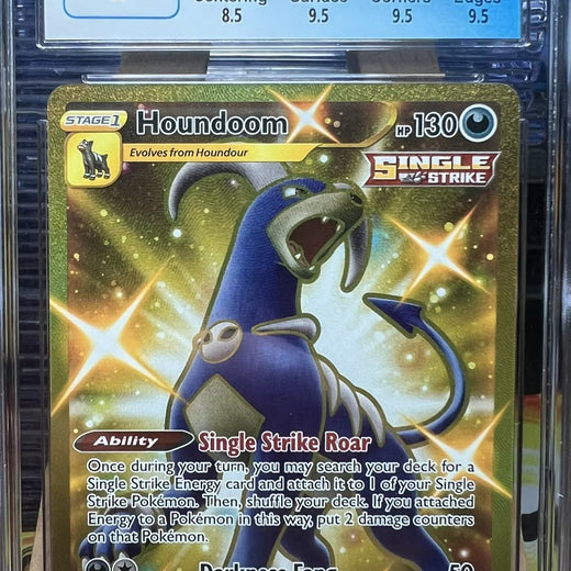Houndoom 179/163 Secret Rare Holo Battle Styles Pokemon CGC 9 Mint0