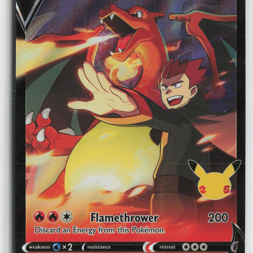 Lance's Charizard V SWSH133 Holo Promo Sword & Shield Promo Pokemon NM0