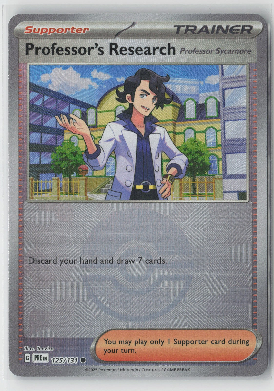 Professor's Research [Professor Sycamore] (Poke Ball Pattern) Common SV: Prismat