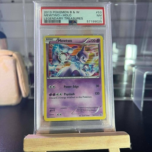 Mewtwo Holo 53/113 Legendary Treasures Pokemon PSA 7