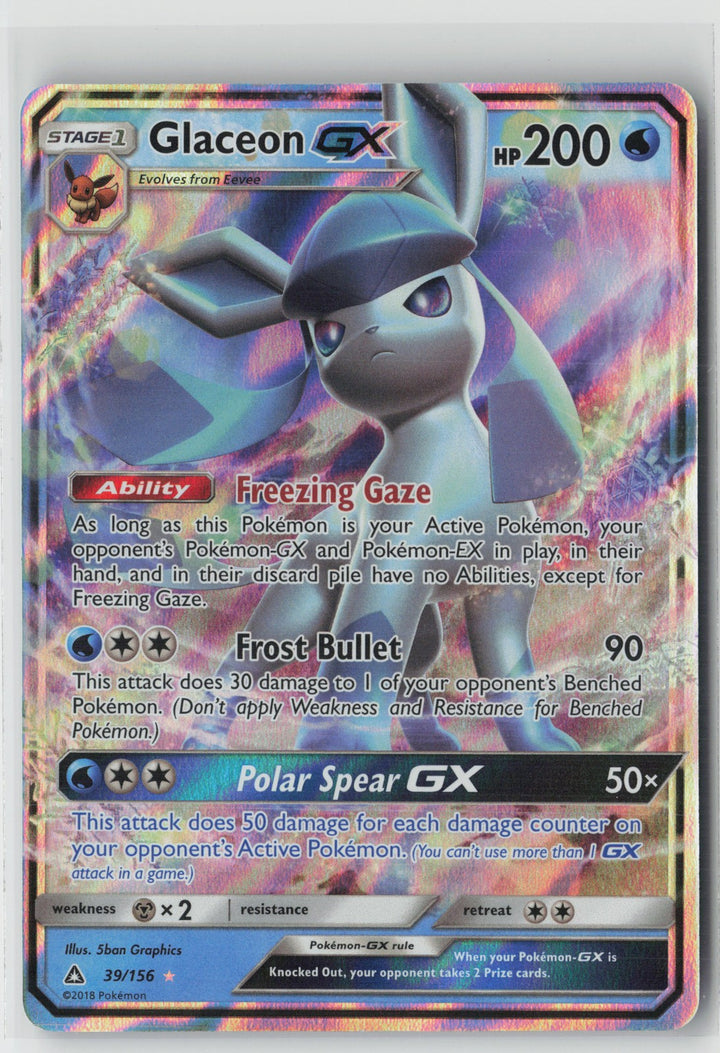 Glaceon GX Ultra Rare SM - Ultra Prism 39/156 NM0
