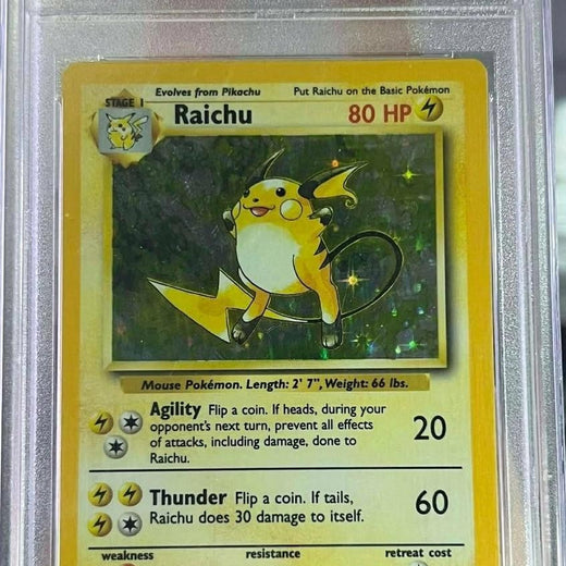 Raichu Holo 14/102 Game Pokemon PSA 90
