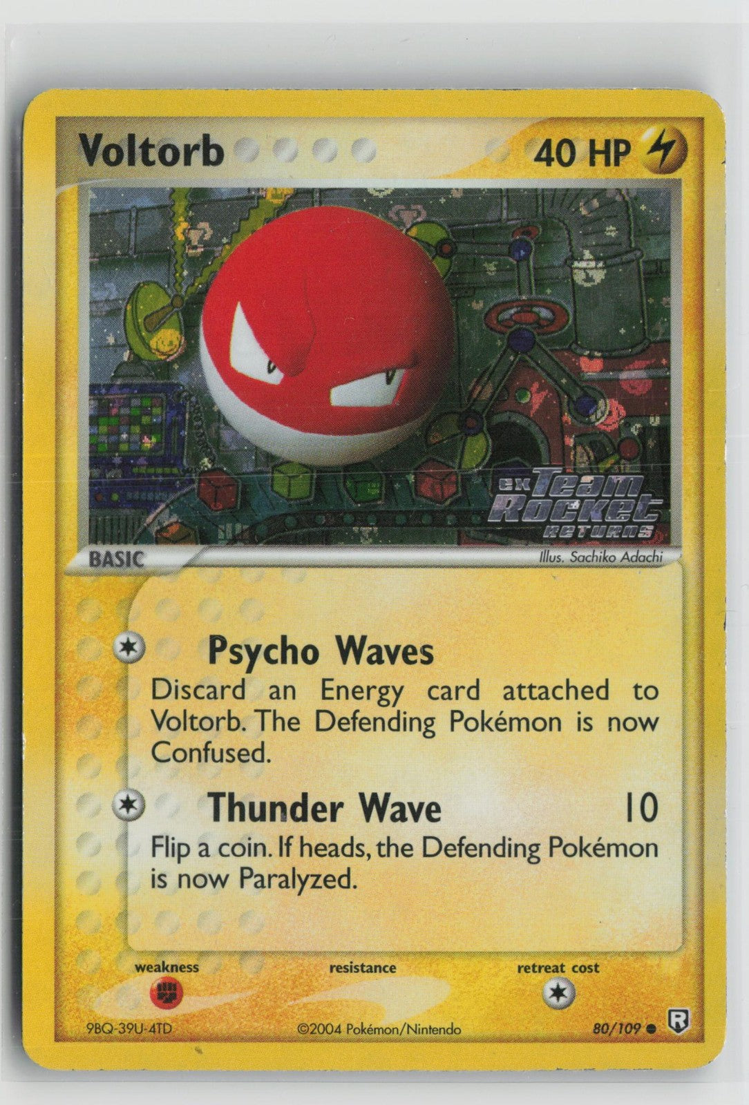 Voltorb 80/109 Reverse Holo Team Rocket Returns Pokemon LP