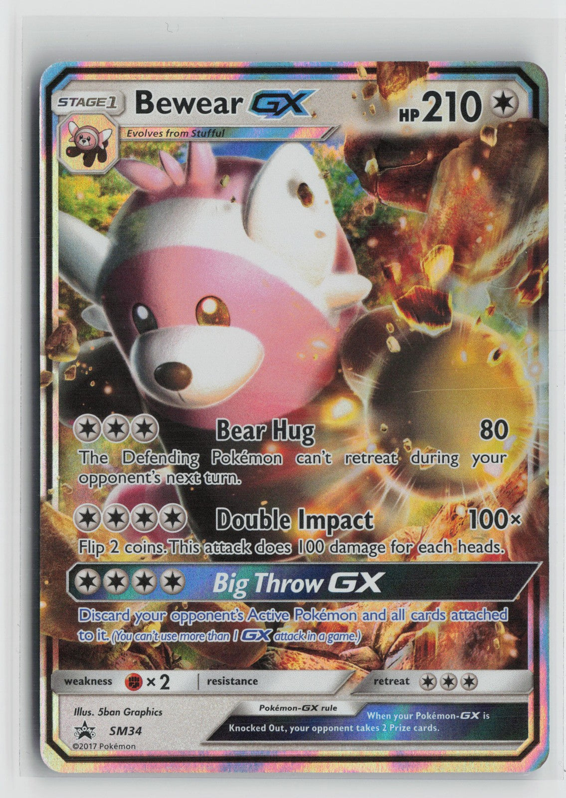 Bewear GX - Promo SM Promos SM34 NM