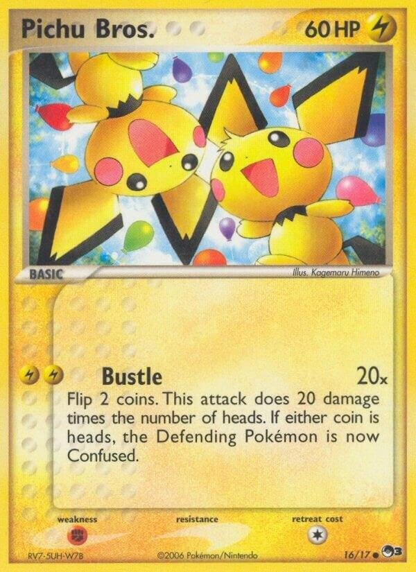 Pichu Bros. 16/17 POP Series 3 P3 Common mint 16 Pokemon