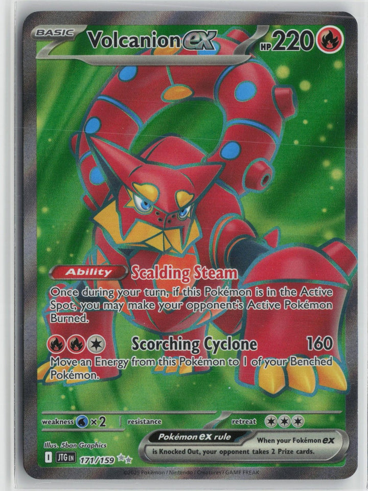 Volcanion ex 171/159 Ultra Rare Journey Together Pokemon NM0
