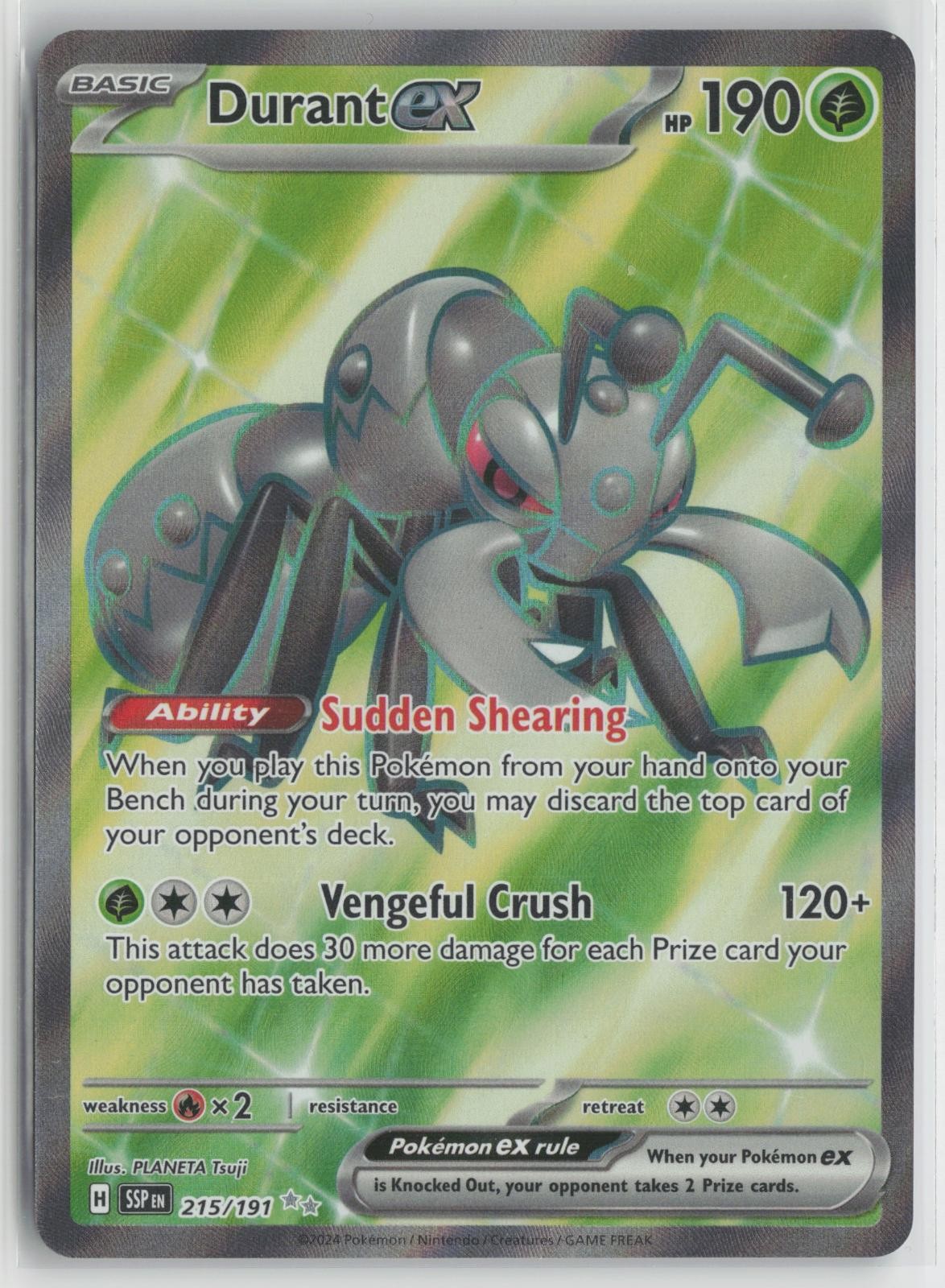 Durant ex 215/191 Ultra Rare Surging Sparks Pokemon NM