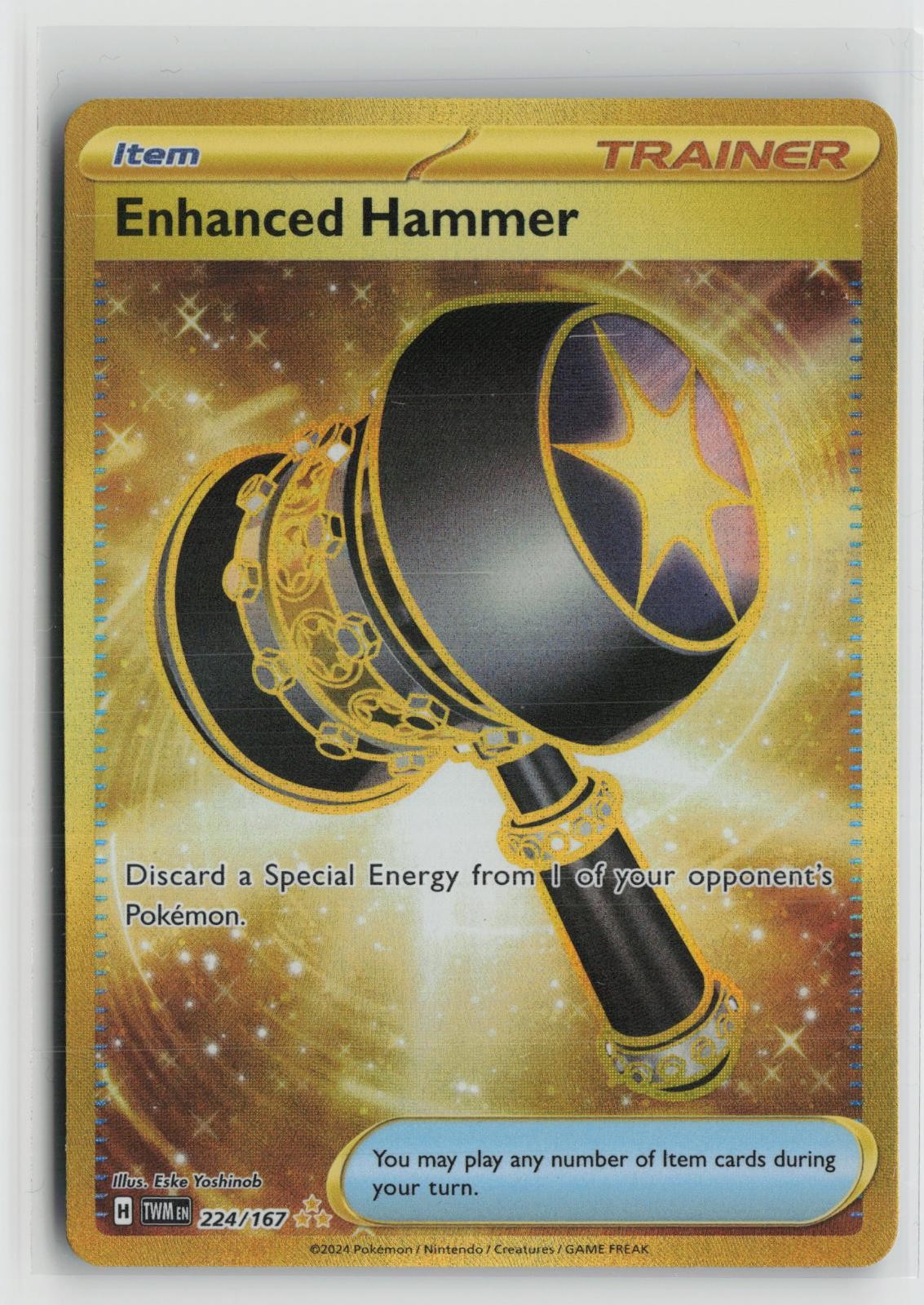 Enhanced Hammer 224/167 Hyper Rare Twilight Masquerade Pokemon NM