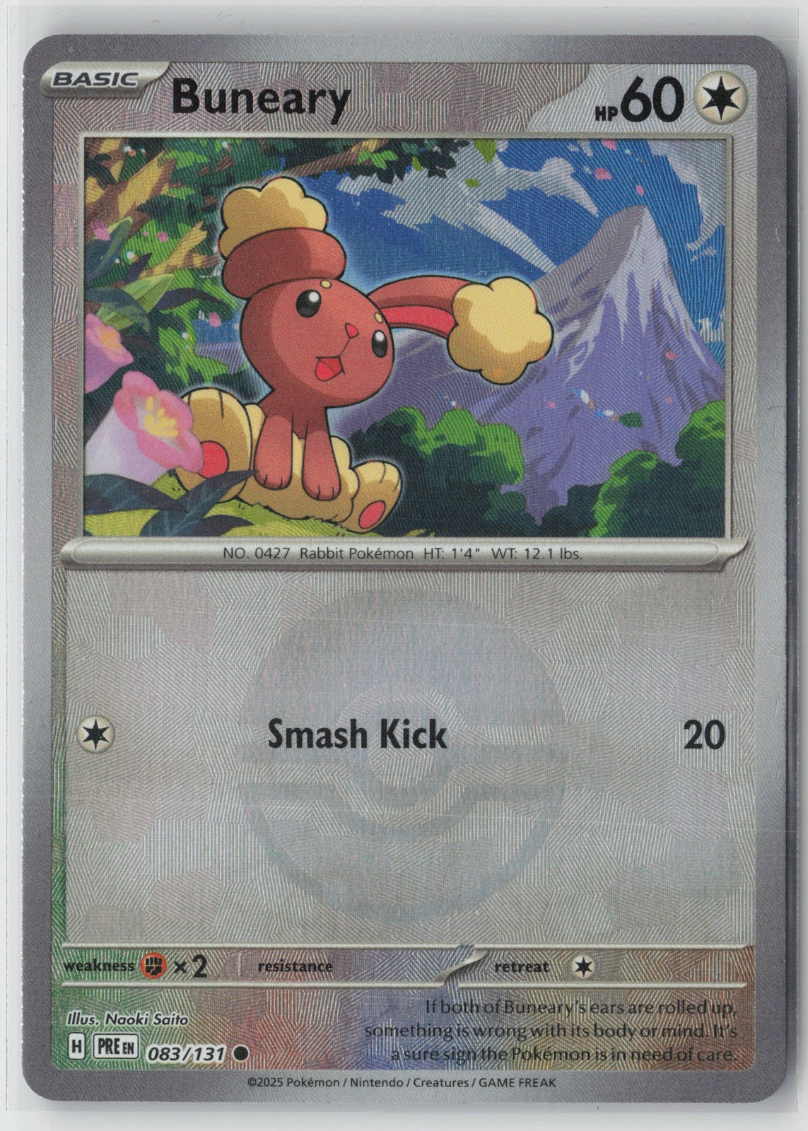 Buneary (Poke Ball Pattern) Common SV: Prismatic Evolutions 083/131 NM