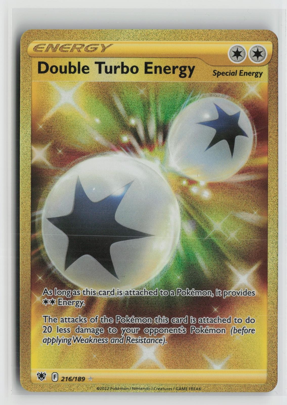 Double Turbo Energy 216/189 Secret Rare Astral Radiance Pokemon NM