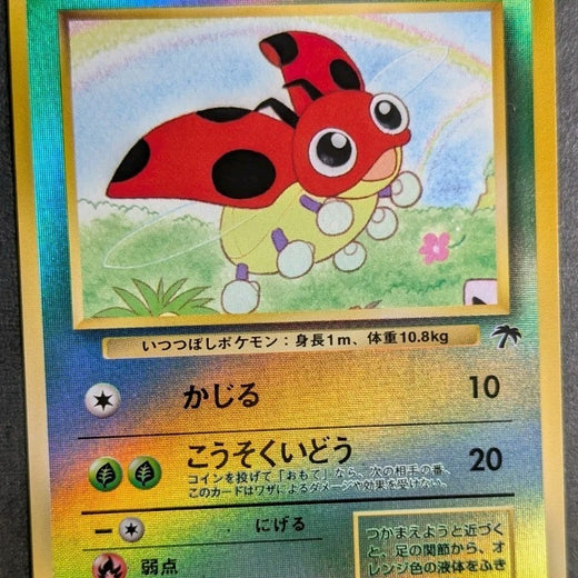 Ledyba Pokemon 1999 Reverse Holo Southern Islands Promo Japanese NM OLD BACK