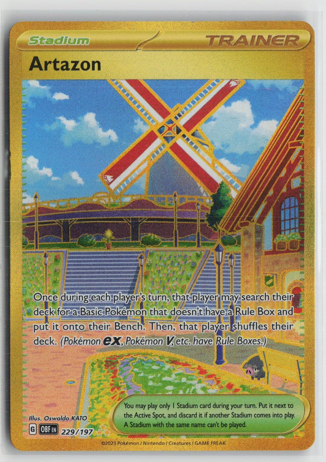 Artazon 229/197 Hyper Rare Obsidian Flames Pokemon NM