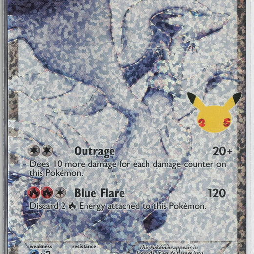 Reshiram 113/114 Classic Collection Celebrations: Classic Collection Pokemon NM0
