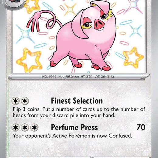 Oinkologne 208/091 Paldean Fates PAF Shiny Rare Near Mint Pokemon 2024