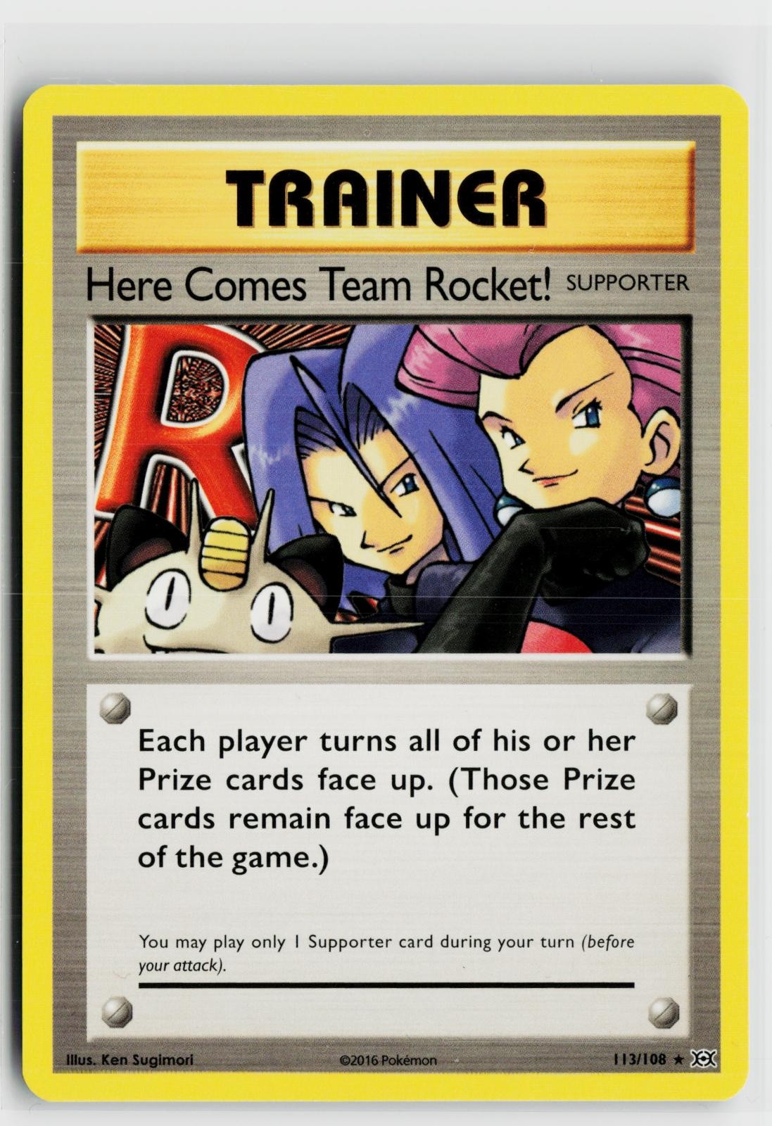 Here Comes Team Rocket! 113/108 Evolutions NM SEC Pokemon