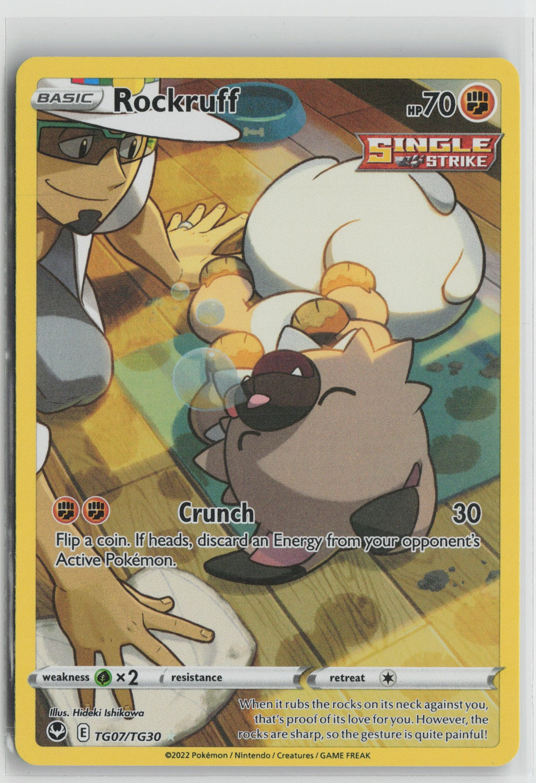 Rockruff Ultra Rare SWSH12: Silver Tempest Trainer Gallery TG07/TG30 NM