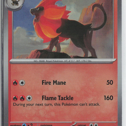 Pyroar 016/131 Master Ball Prismatic Evolutions Pokemon NM0