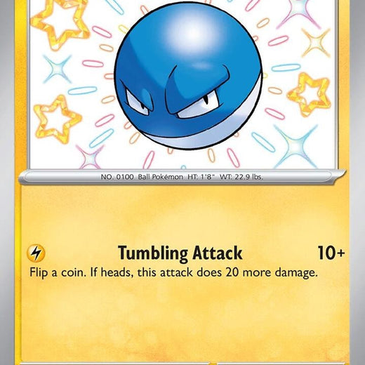 Voltorb 133/091 Paldean Fates PAF Shiny Rare Near Mint Pokemon 2024