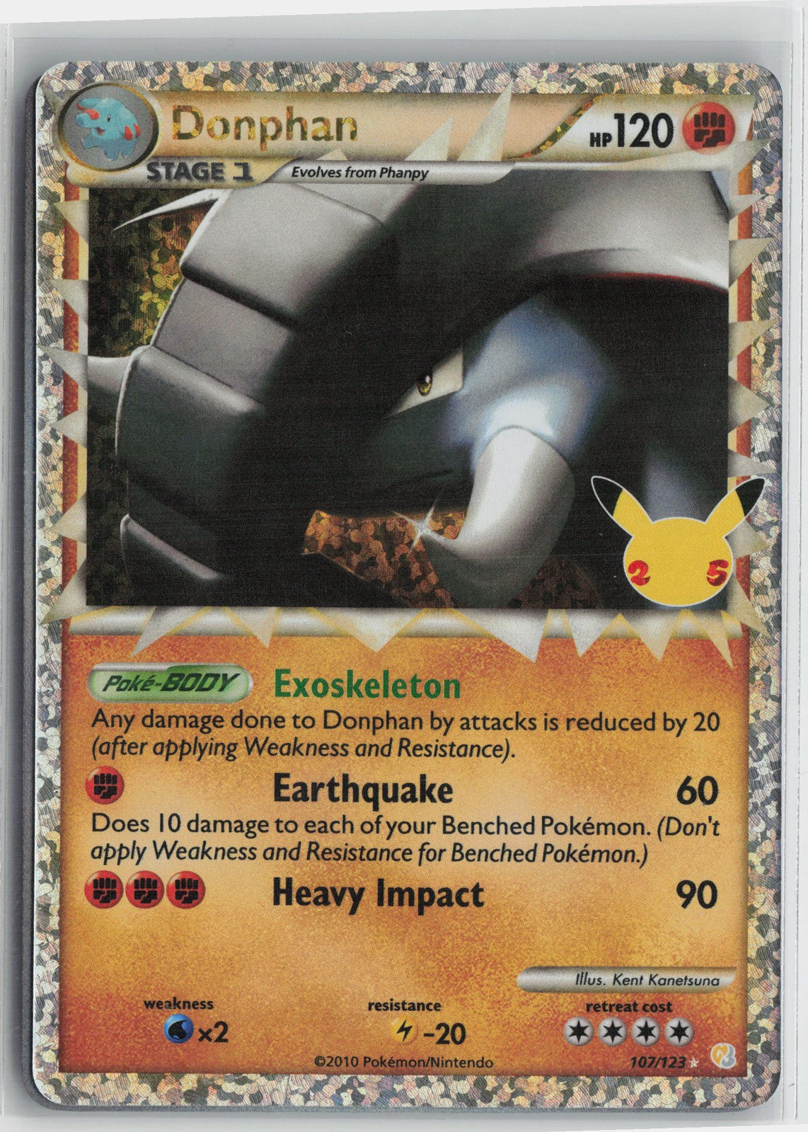 Donphan (Prime) Classic Collection Celebrations: Classic Collection 107/123 NM