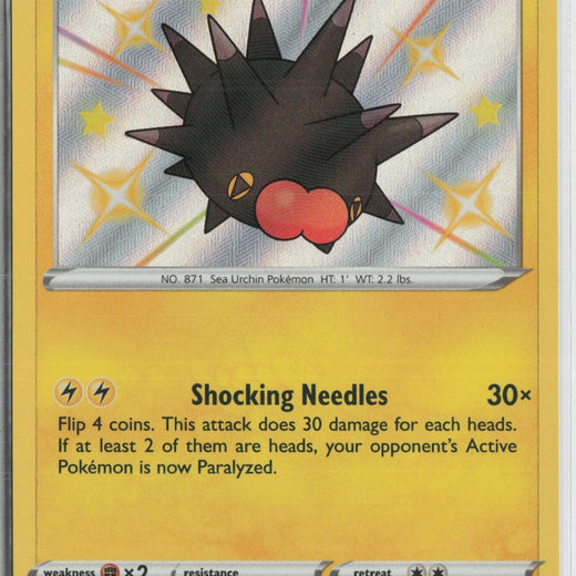 Pincurchin SV043/SV122 Shiny Rare Shining Fates Shiny Vault Pokemon NM0