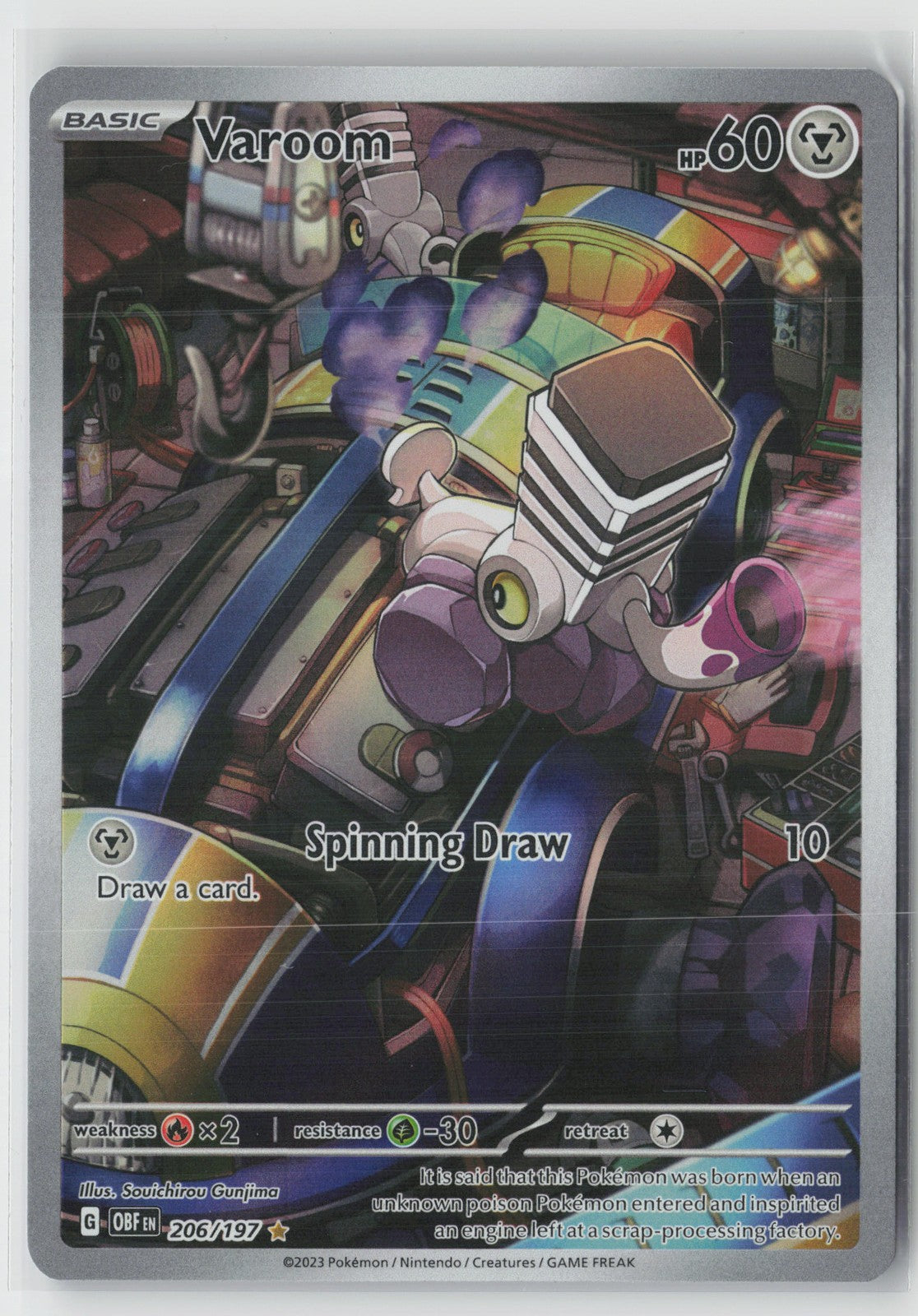 Varoom Illustration Rare SV03: Obsidian Flames 206/197 NM