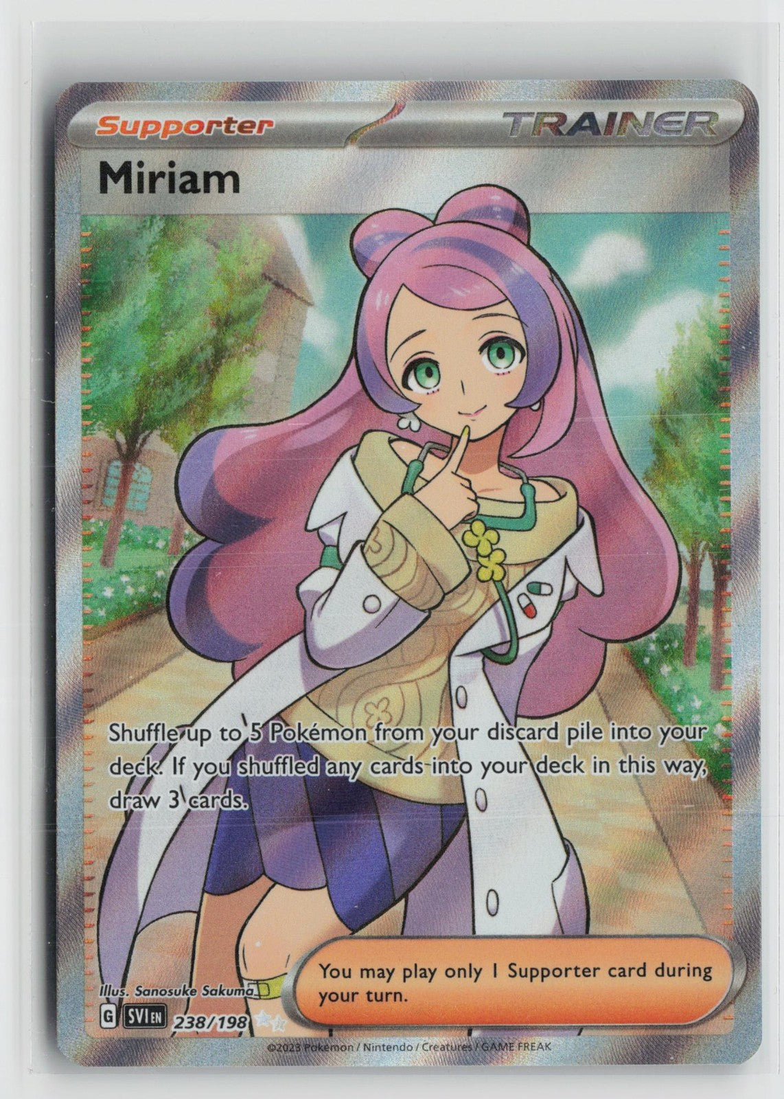 Miriam 238/198 Ultra Rare Scarlet & Violet Pokemon NM