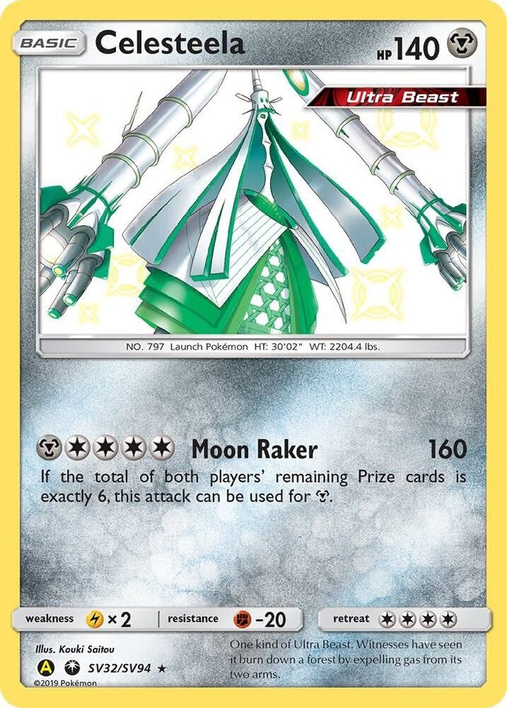 Celesteela SV32/SV94 Hidden Fates HIF Rare Near Mint Pokemon 2019