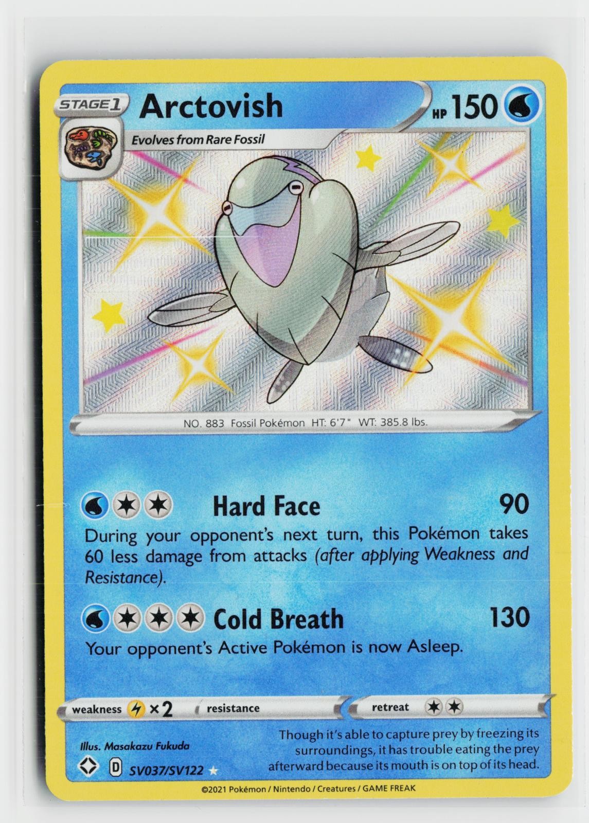 Arctovish SV037/SV122 Shining Fates Shiny Vault NM Shiny Rare Holo Pokemon