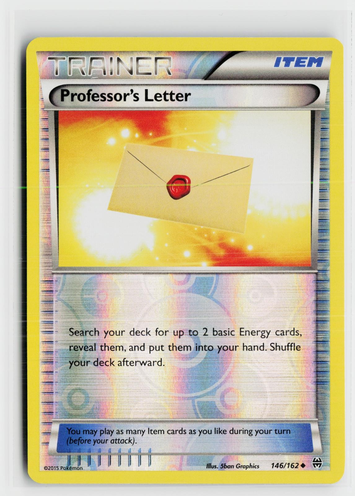 Professor's Letter 146/162 BREAKthrough NM UC Pokemon